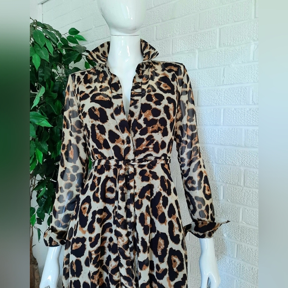 Leopard Print Dress - Picture 1 of 4